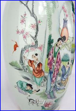 19th Century Large 22 Chinese Qianjiang Porcelain Vase