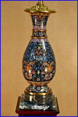 30 Chinese Cloisonne Vase Lamp-ebony Incensor-asian-oriental-porcelain