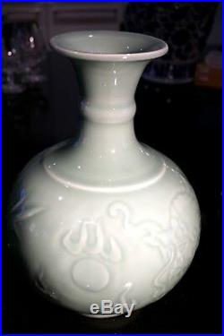 A Beautiful Large Chinese Celadon Dragon Vase