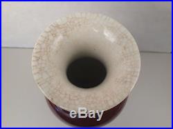 A Large Antique Chinese Qing Langyao Sang-de-boeuf Porcelain Ox Blood Vase
