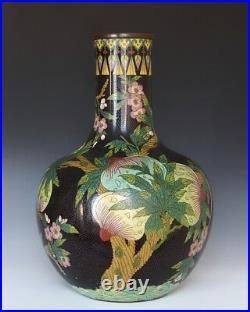 A Large Chinese Cloisonne Peach Vase