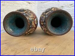 A Pair of Large Japanese Chinese Cloisonne Vase Meiji period