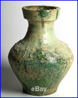 A large Chinese Green Glazed Hu, Eastern Han Dynasty, 25 220 CE