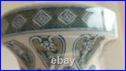 A large Chinese blue & white porcelain vase, Height 61 cm first half/20th C