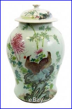 A large Chinese famille rose baluster temple jar 18/19 Cent Christies Pr
