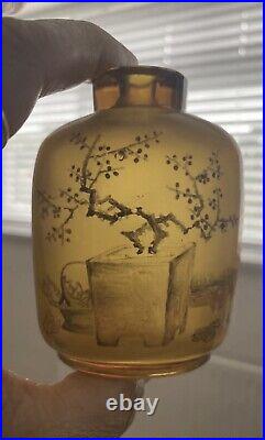 A rare large 19th century Chinese tea crystal Snuff Bottle- Discount within 30 D