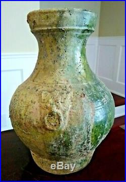 Ancient Large Han Dynasty Glazed Vessel CHINA 206 BC to 220 AD