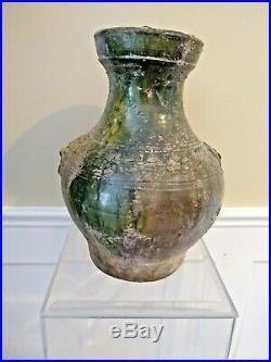 Ancient Large Han Dynasty Glazed Vessel CHINA 206 BC to 220 AD