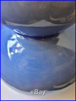 Antique Chinese Clair De Lune Double Gourd Vase Large Sky Blue Porcelain Vase