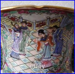 Antique Chinese Large Impressive Famille Rose Baluster Vase 24 Tall Superb