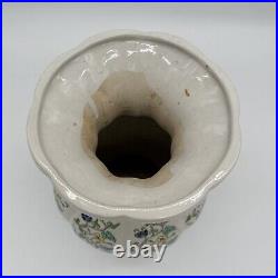 Antique Chinese Porcelain Large Flower Vase Vintage