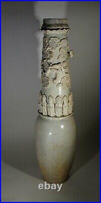 Antique Chinese Qingbai Large Earthenware Funerary Vase Song Dynasty