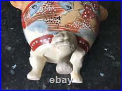 Antique Large 30cm Tall Heavy 2.3 kilo Chinese Vase Pot Hand MadeDecorated VGC