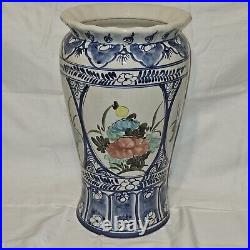 Antique Large Blue & White Vase