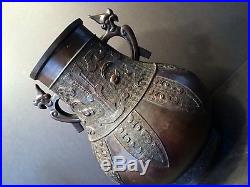 Antique Large Chinese Archaistic Bronze Vase, Qing Dynasty or earlier