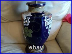 Antique Large Hand Made Chinese Porcelain Table Lamp Working Wth Long Wire