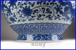 Antique Vintage Large Chinese Porcelain Vase QING dynasty Marked 52 cm