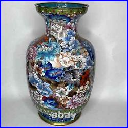 Antique large cloisonne vase 15