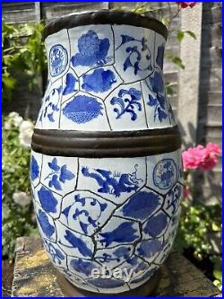 Beautiful Vintage Chinese Oriental Large Vase Umbrella Stand (C1)