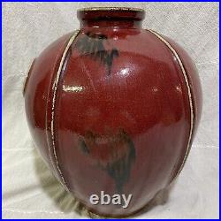 CHINESE SANG DE BOEUF 20TH CENTURY (OX BLOOD COLOURED) LARGE VASE 13 /Great