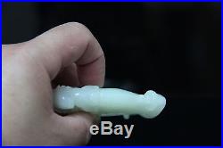 Certified Chinese Hetian Jade Pendant. Vase. Well carved and large piece! XXL