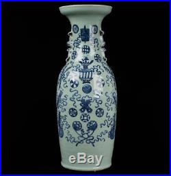 China 19. Jh. Goße Bodenvase -A Large Chinese Baluster Vase Cinese Chinois Qing