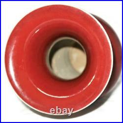 Chinese Art Pottery Sang de Boeuf Oxblood Flambe Glaze Large Vase, 17 1/4 (A)