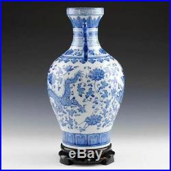 Chinese Blue Porcelain White Vase And Vintage Jar Rare Large Vases Hand Dragon