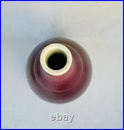 Chinese Langyao Oxblood Glaze Sang-de-Boef Flambé Style Bottle Vase 13 Large