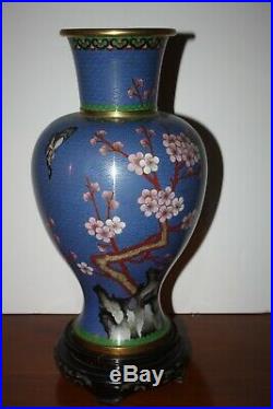 Chinese Large Baluster Shape Cloisonne Vase