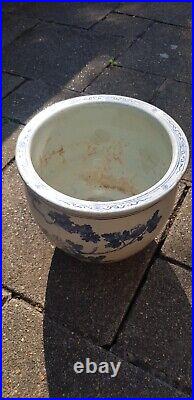 Chinese Ming Dynasty Large BlueWhite Bowl Jardinièr Plant pot