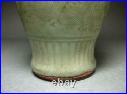 Chinese Old Ming Longquan Celadon Large Vase / H 23.8cm / Bowl Plate Qing