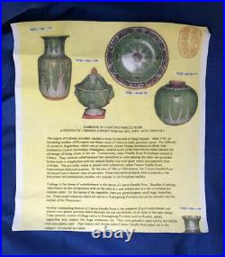 Chinese Porcelain Cabbage Canton Famille Rose Verte Large Vase Xian Ju Jianzhi