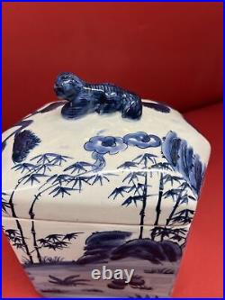 Chinese Pot. Large In Size. Table Box, Trinket Box