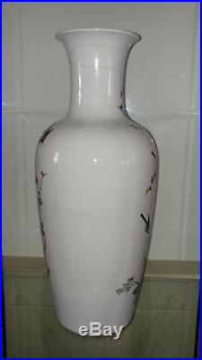 Exquisite Large Chinese Kangxi Period Famille Verte Baluster Vase C 1622+