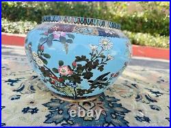 FINE! LARGE Antique Chinese Cloisonné Bowl/planter 18th C Qing
