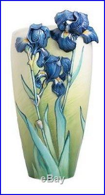 FZ02404 Franz Porcelain Van Gogh Collection Irises sculptured Large Vase