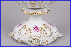 Herend Chinese Bouquet Raspberry 14 Large Lidded Swan Vase #6489/AP