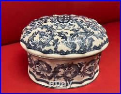 LARGE Chinese Table Box Decorated With An Family Crest