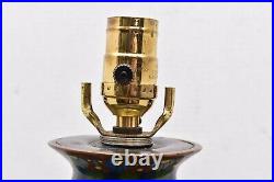 Large Antique Chinese Champleve Cloisonne Enamel Bronze Vase Table Lamp
