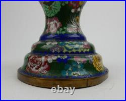 Large Antique Chinese Cloisonne Lidded Jar early 19th century