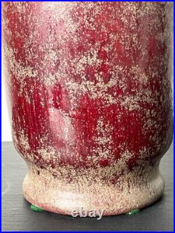 Large Antique Chinese Sang-de-Boeuf LangYao Red Vase
