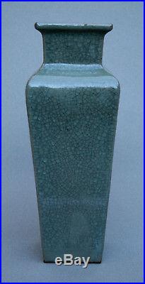 Large Antique Chinese Vase Celadon Crackle Glaze