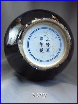 Large Antique Daoguang Mark and Period Chinese Bottle Vase