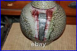 Large Art Pottery Vase Vessel Chinese Asian Style