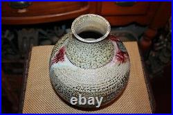 Large Art Pottery Vase Vessel Chinese Asian Style