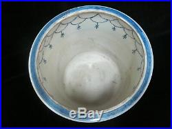 Large Blue & White CHINESE Pottery Jardiniere Pot Flower Vase