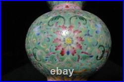 Large Chinese Antique Hand Painting Double Gourd Porcelain Vase Marks