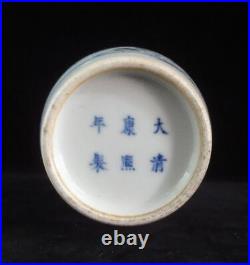 Large Chinese Antique Hand Painting ZhongKui Porcelain Vase KangXi Mark