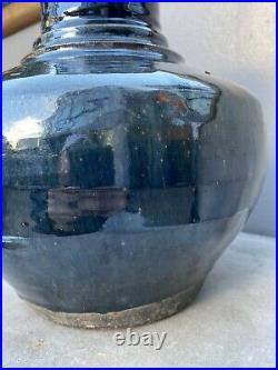 Large Chinese Black Henan Glaze Jar